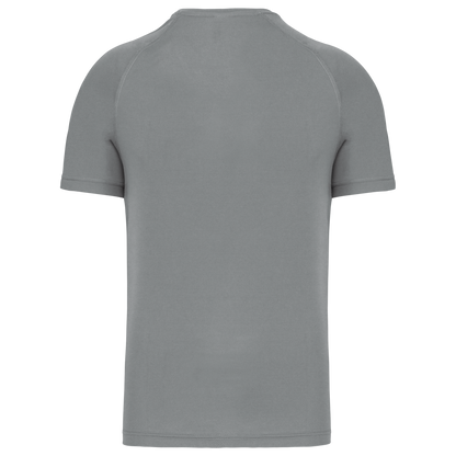 MEN’S V-NECK SHORT SLEEVE SPORTS T-SHIRT - Fine Grey - Additional