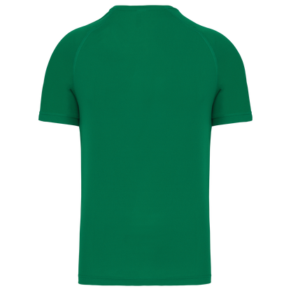 MEN’S V-NECK SHORT SLEEVE SPORTS T-SHIRT - Kelly Green - Additional
