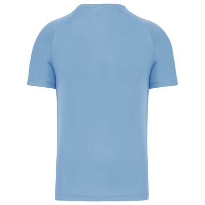MEN’S V-NECK SHORT SLEEVE SPORTS T-SHIRT - Sky Blue - Additional