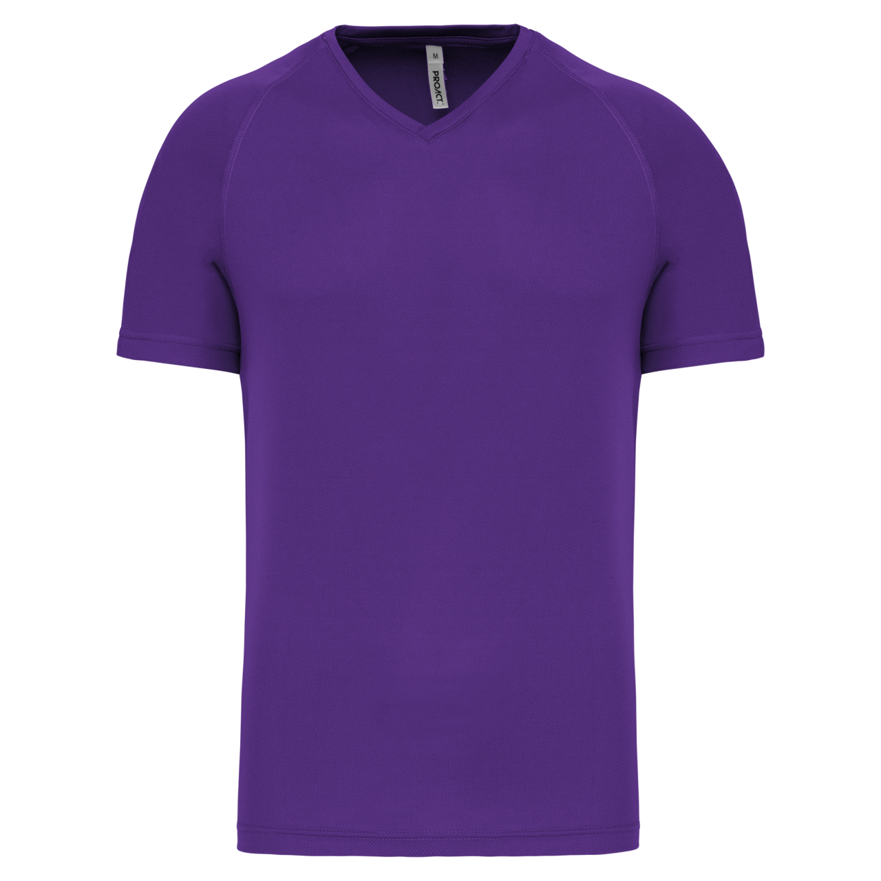 MEN’S V-NECK SHORT SLEEVE SPORTS T-SHIRT - Violet - Main