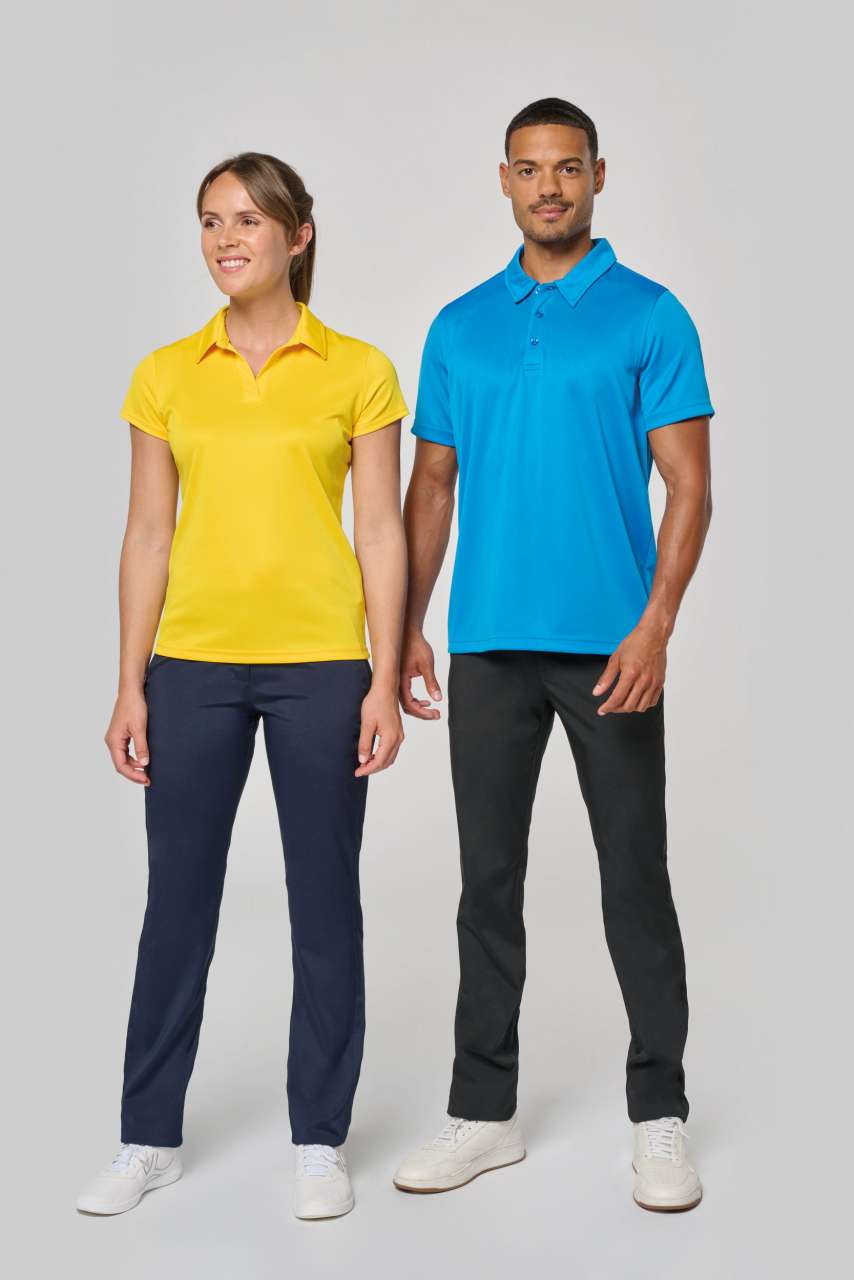 MEN'S SHORT-SLEEVED POLO SHIRT - Aqua Blue - Additional