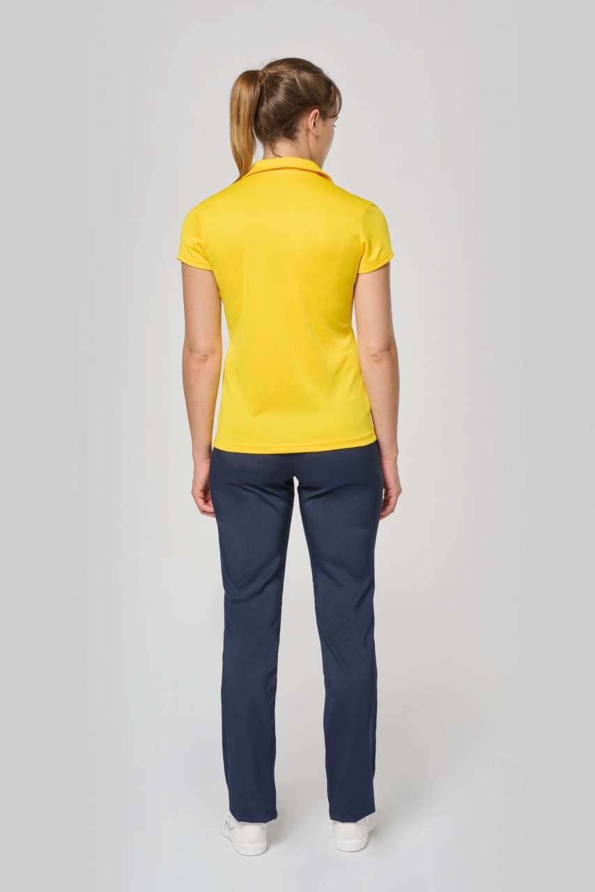LADIES' SHORT-SLEEVED POLO SHIRT - Aqua Blue - Additional