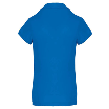 LADIES' SHORT-SLEEVED POLO SHIRT - Aqua Blue - Additional