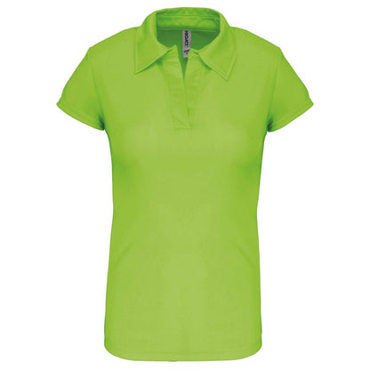 LADIES' SHORT-SLEEVED POLO SHIRT - Lime - Main