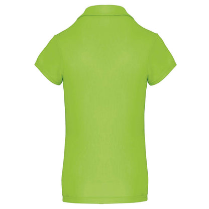 LADIES' SHORT-SLEEVED POLO SHIRT - Lime - Additional