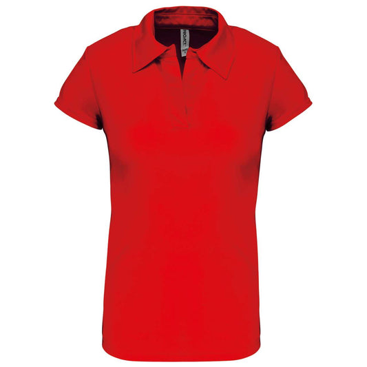 LADIES' SHORT-SLEEVED POLO SHIRT - Red - Main