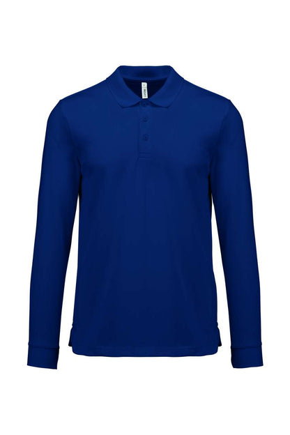 ADULT COOL PLUS® LONG-SLEEVED POLO SHIRT - Sporty Navy - colorimageurl