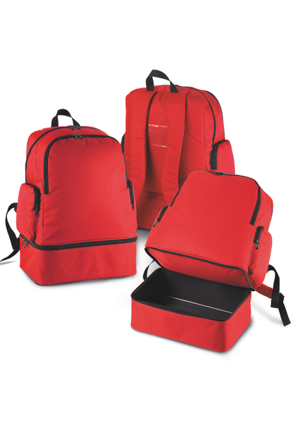 TEAM SPORTS BACKPACK WITH RIGID BOTTOM - Red - modelimageurl