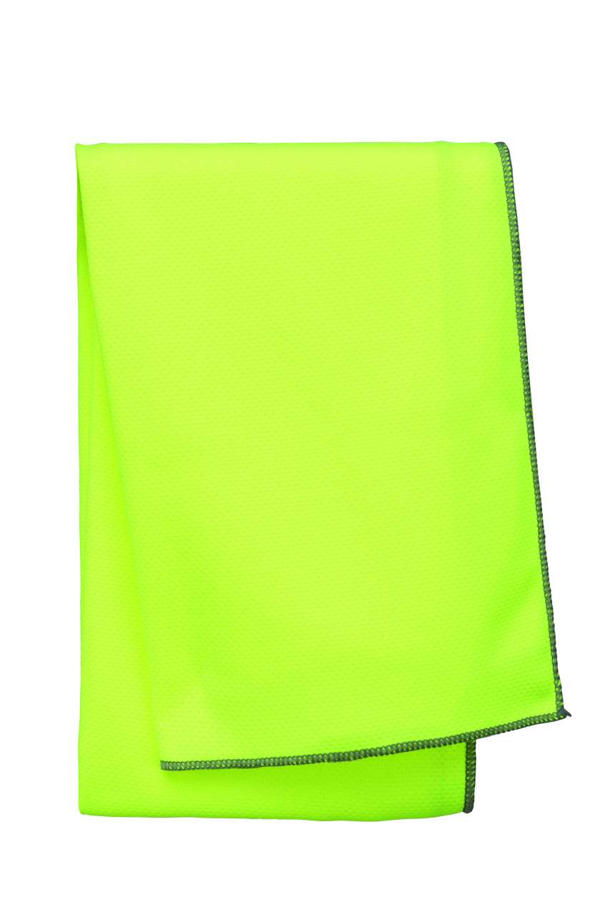 REFRESHING SPORTS TOWEL - Fluorescent Yellow - colorimageurl
