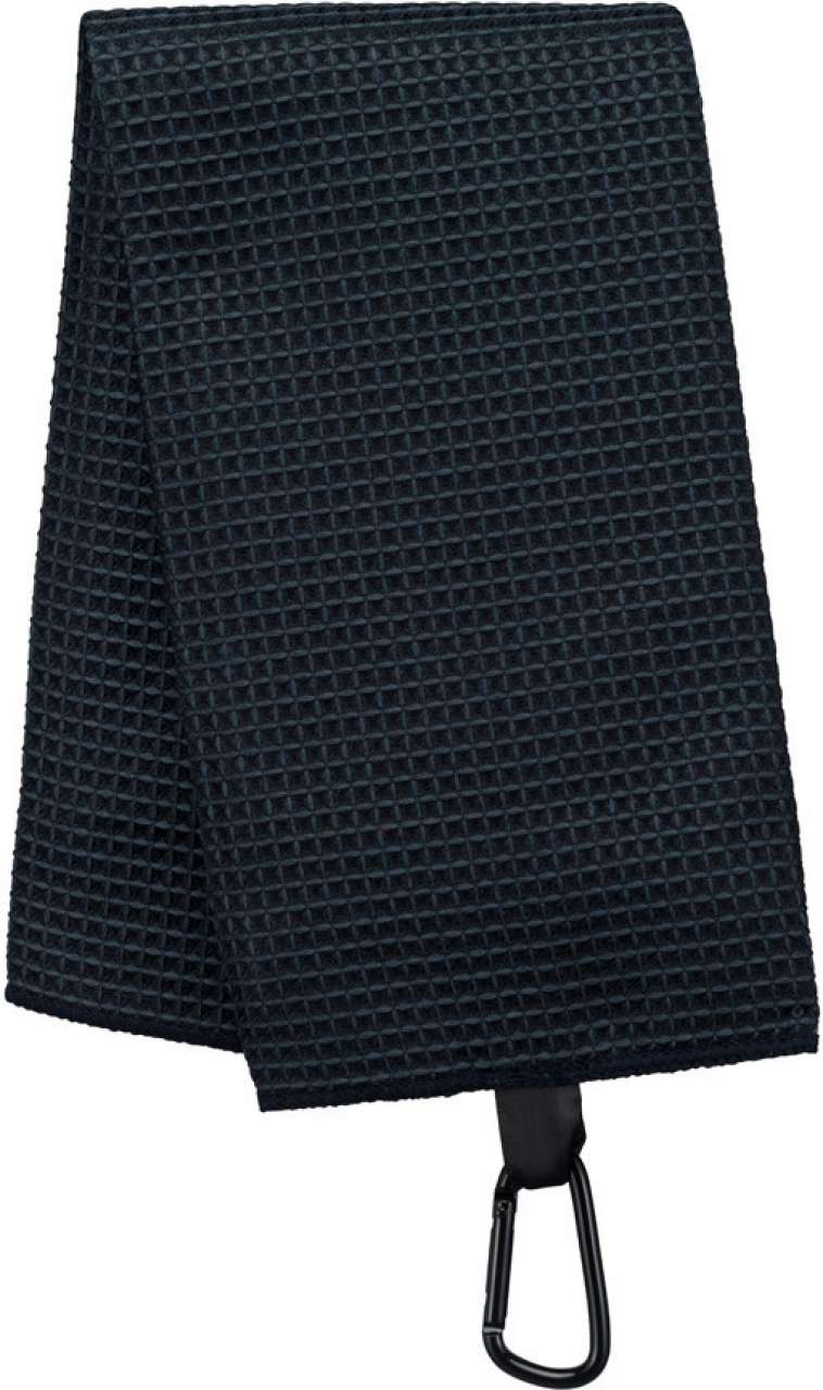 WAFFLE GOLF TOWEL - Black - Main