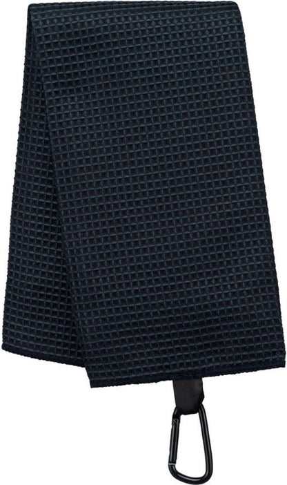 WAFFLE GOLF TOWEL - Black - Main