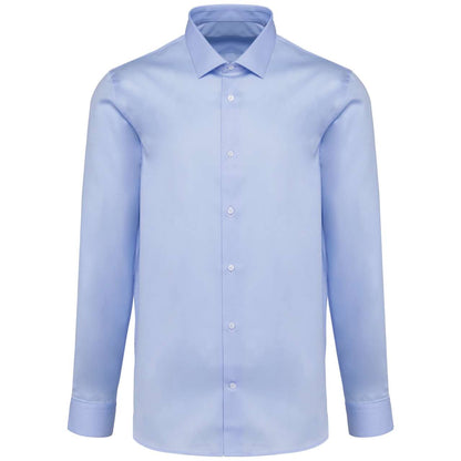MEN'S PINPOINT OXFORD LONG-SLEEVED SHIRT - Essential Blue - colorimageurl