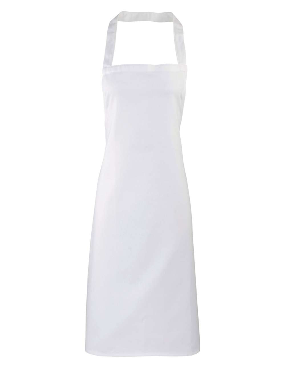 100% ORGANIC COTTON BIB APRON - White - Main