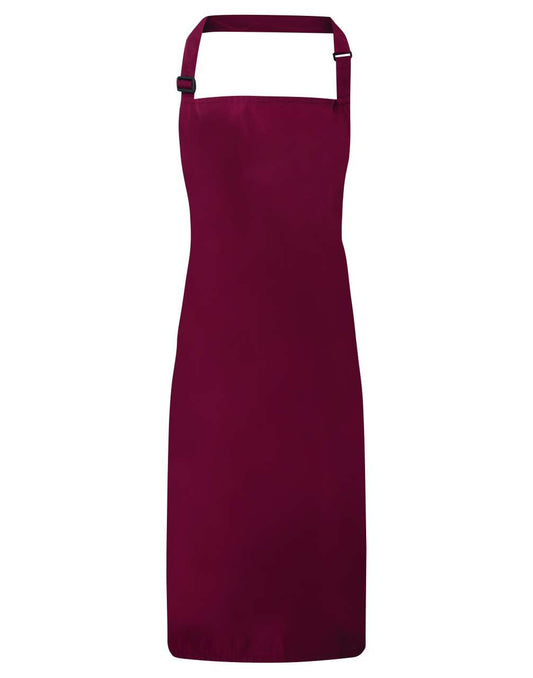 WATERPROOF BIB APRON - Burgundy - Main