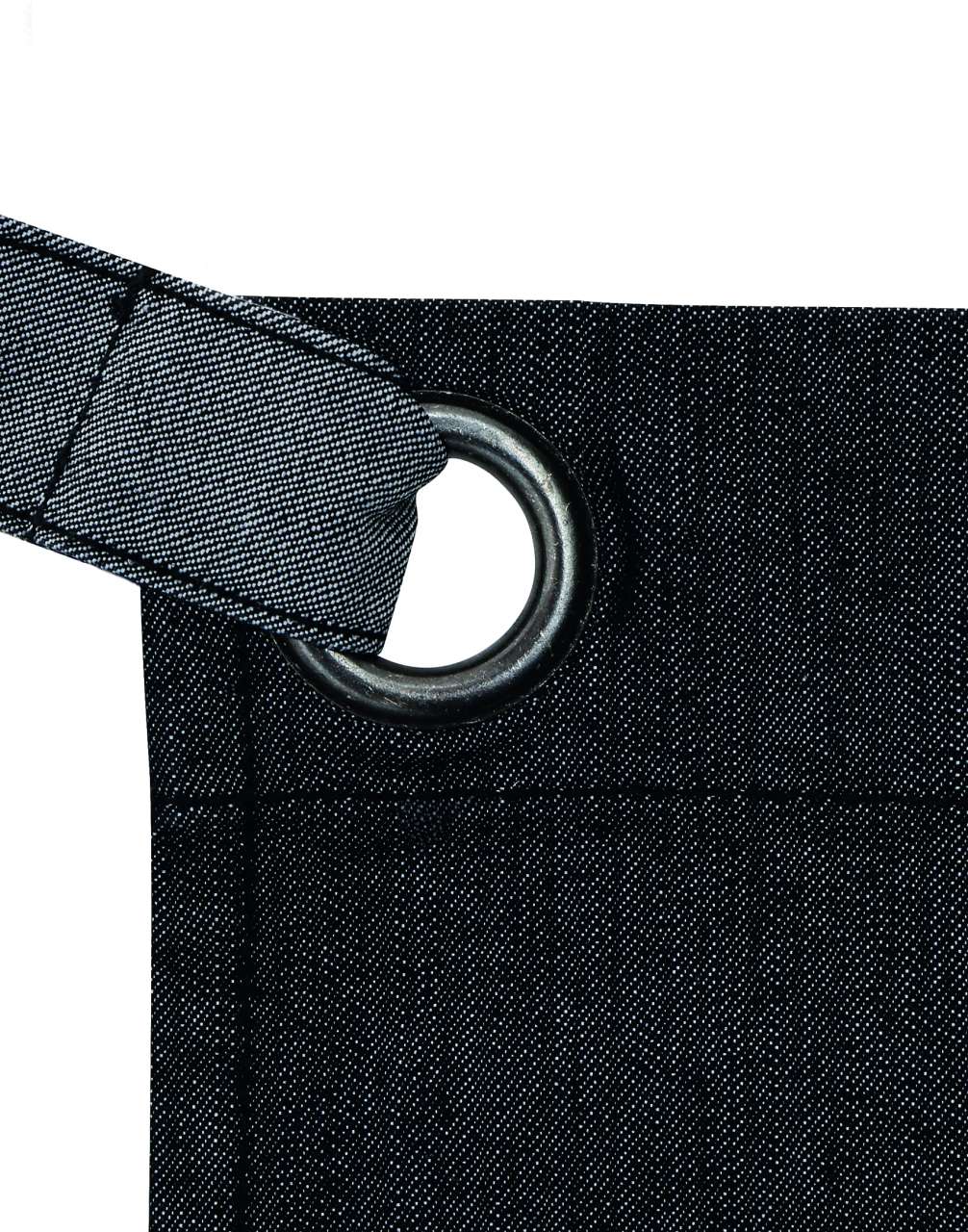 'DOMAIN' CONTRAST DENIM WAIST APRON - Black Denim - Additional