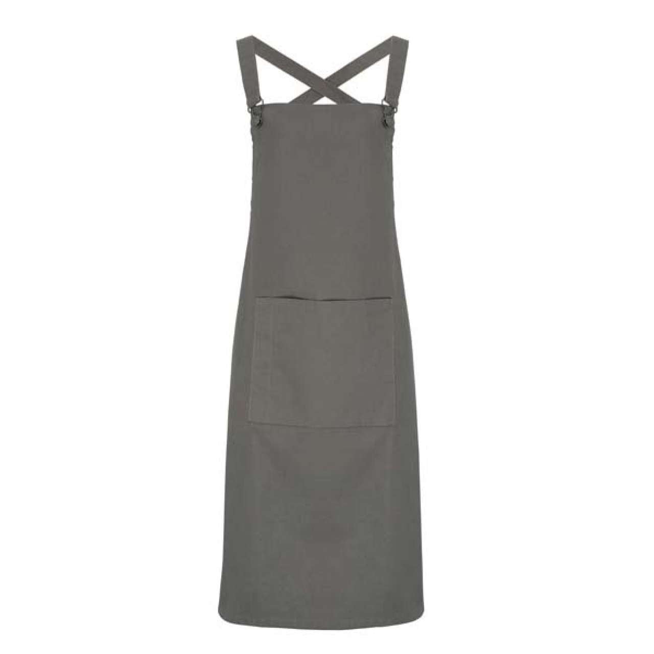 CROSS BACK ’BARISTA’ BIB APRON - Dark Grey - Main