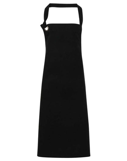 'CALIBRE' HEAVY COTTON CANVAS BIB APRON - Black - Main