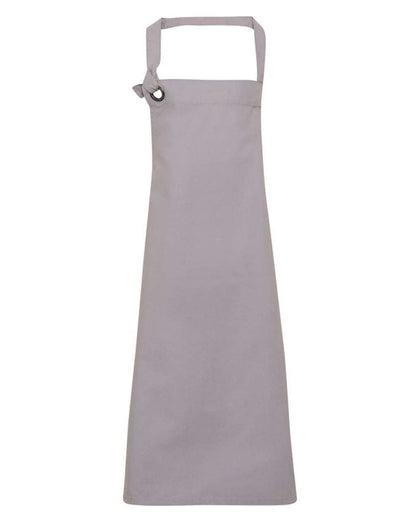 'CALIBRE' HEAVY COTTON CANVAS BIB APRON - Silver - Main