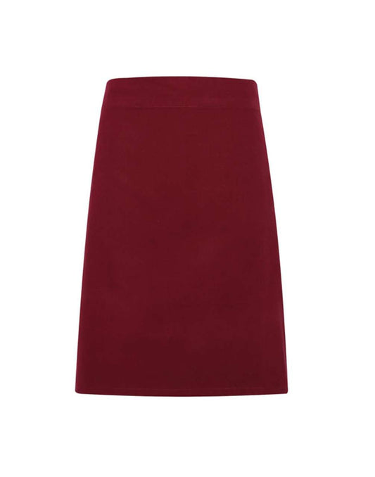 'CALIBRE' HEAVY COTTON CANVAS WAIST APRON - Burgundy - Main