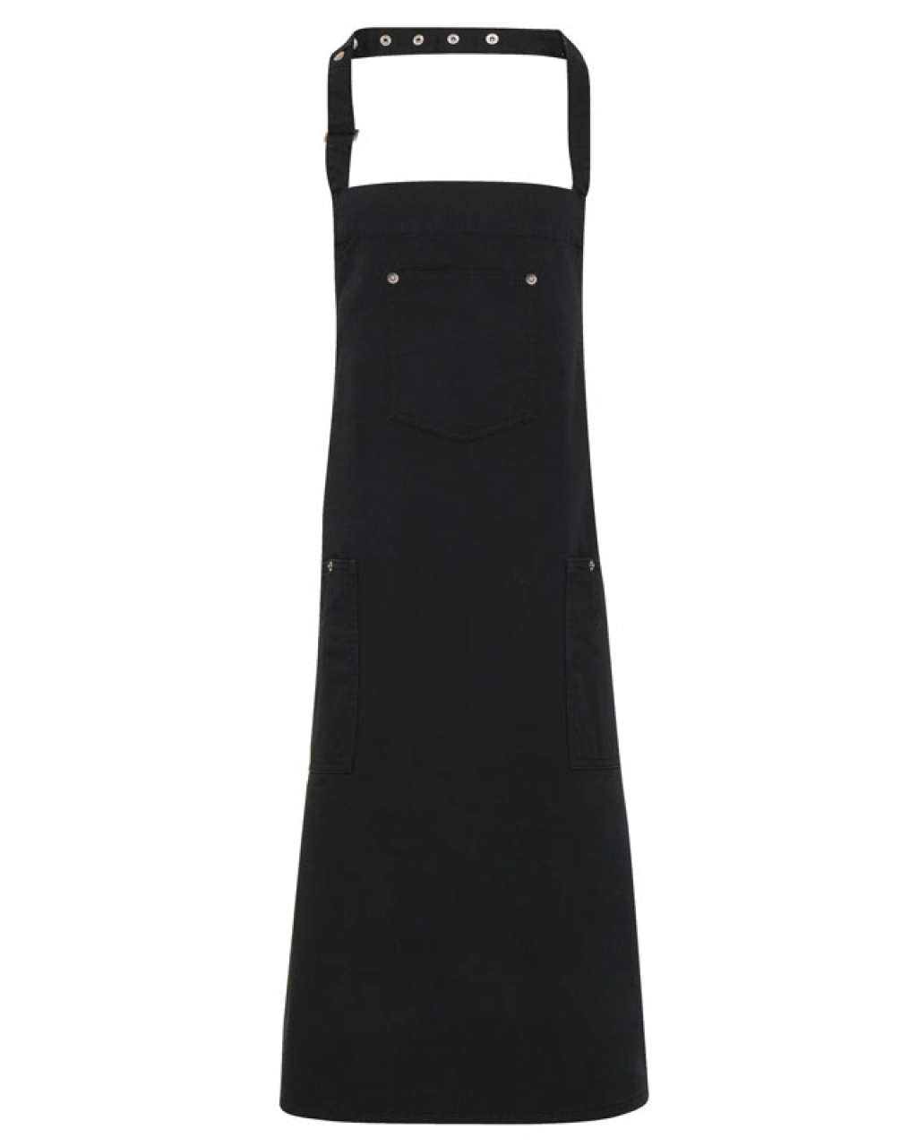 'CHINO’ BIB APRON - Black - Main