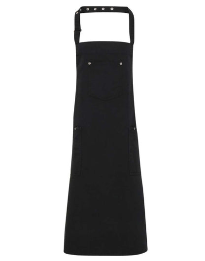 'CHINO’ BIB APRON - Black - Main