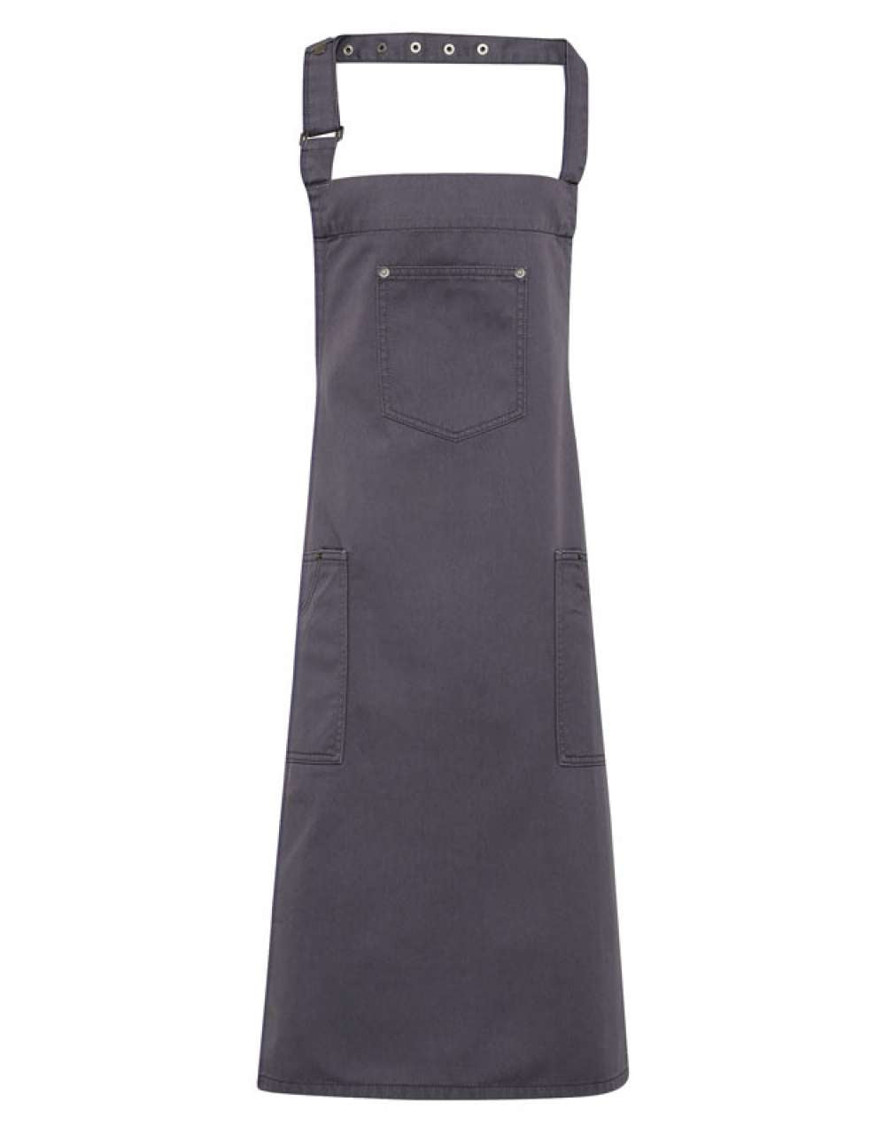 'CHINO’ BIB APRON - Steel - Main
