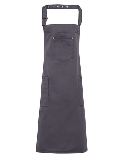 'CHINO’ BIB APRON - Steel - Main
