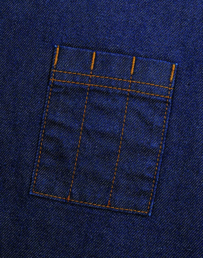 'DIVISION' WAXED LOOK DENIM WAIST APRON - Indigo Denim - Additional