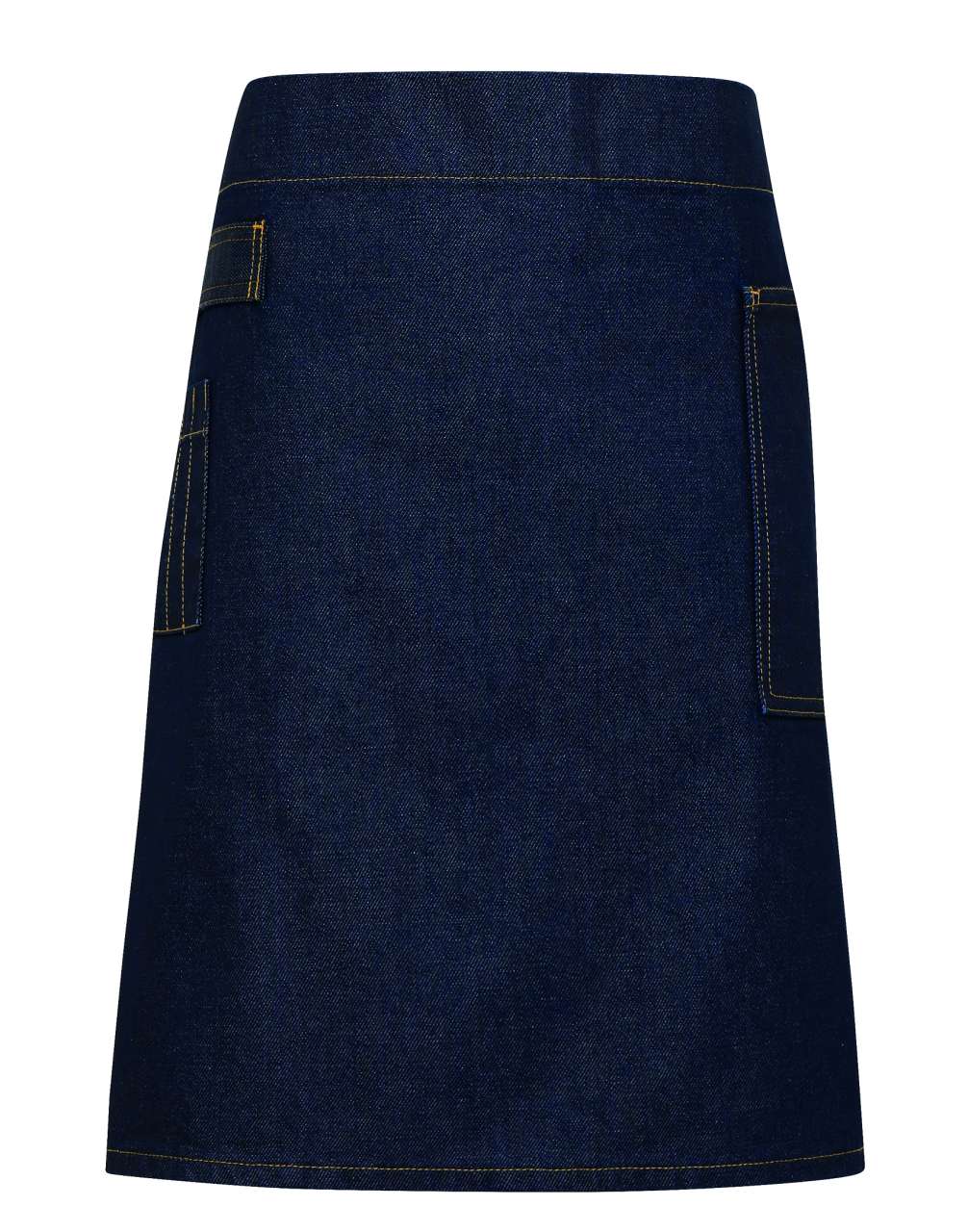 'DIVISION' WAXED LOOK DENIM WAIST APRON - Indigo Denim - Additional