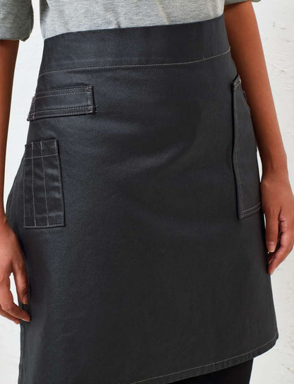 'DIVISION' WAXED LOOK DENIM WAIST APRON - Indigo Denim - Additional