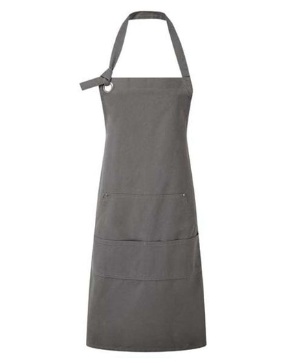 'CALIBRE' HEAVY COTTON CANVAS POCKET APRON - Dark Grey - Main