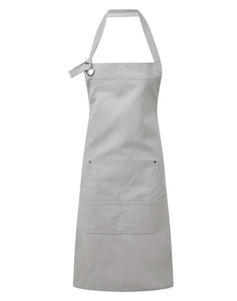 'CALIBRE' HEAVY COTTON CANVAS POCKET APRON - Silver - Main