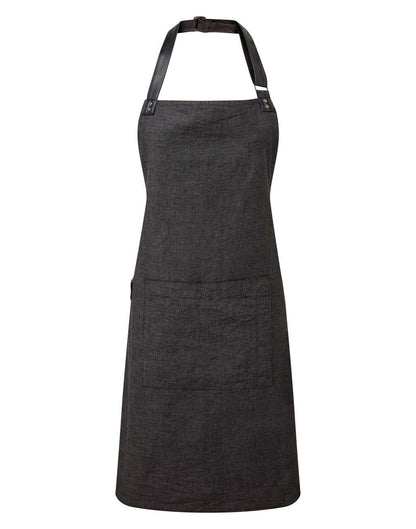 'ANNEX' OXFORD BIB APRON - Black