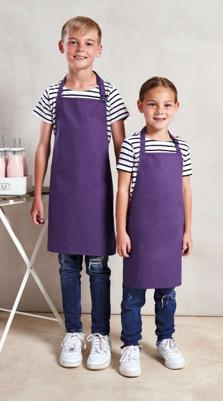 CHILDREN’S BIB APRON - Turquoise - Model