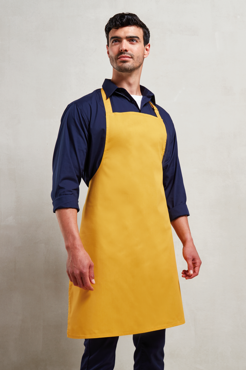 'COLOURS COLLECTION’ BIB APRON - Steel - Model