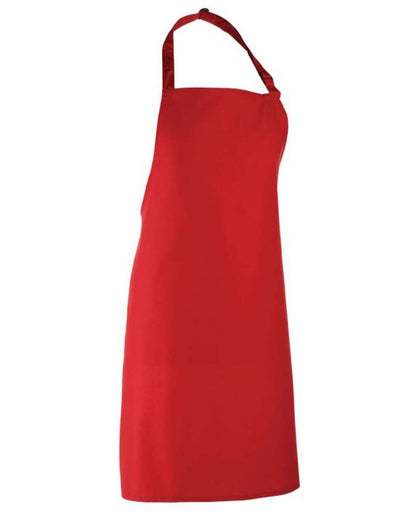 'COLOURS COLLECTION’ BIB APRON - Red - Main