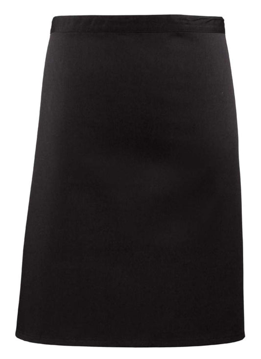 'COLOURS COLLECTION’ MID LENGTH APRON - Black - Main
