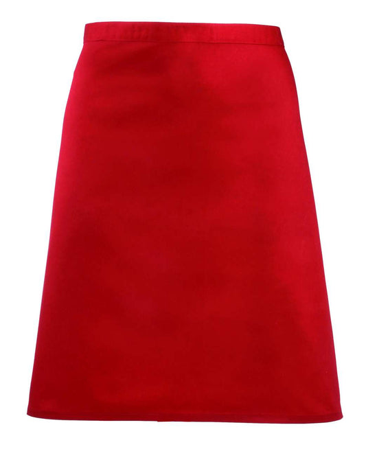 'COLOURS COLLECTION’ MID LENGTH APRON - Red - Main