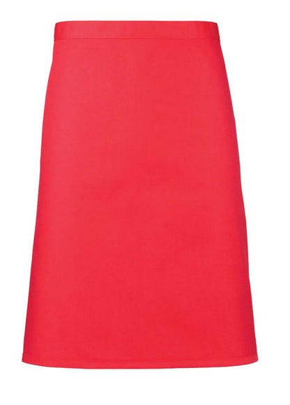 'COLOURS COLLECTION’ MID LENGTH APRON - Strawberry Red - Main