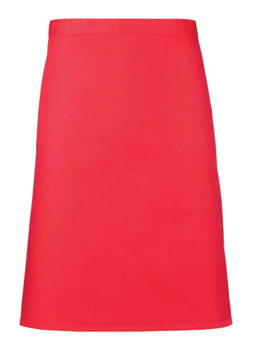'COLOURS COLLECTION’ MID LENGTH APRON - Strawberry Red - Main