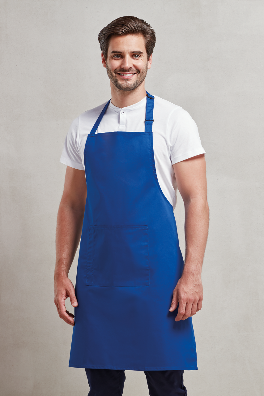 'COLOURS COLLECTION’ BIB APRON WITH POCKET - Camel - Model