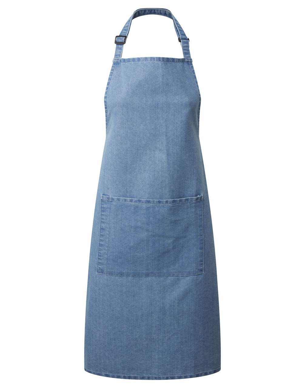 'COLOURS COLLECTION’ BIB APRON WITH POCKET - Blue Denim - Main