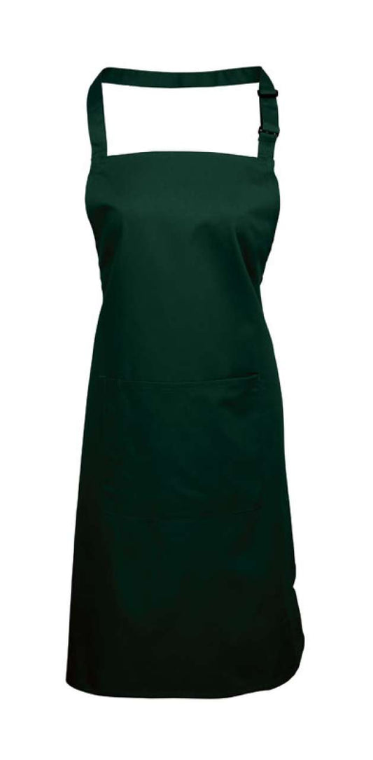 'COLOURS COLLECTION’ BIB APRON WITH POCKET - Bottle - Main