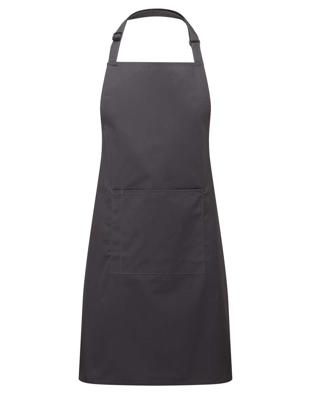 'COLOURS COLLECTION’ BIB APRON WITH POCKET - Charcoal - Main