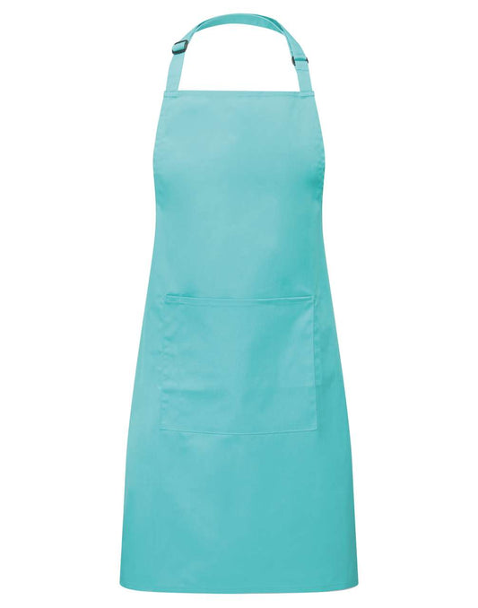 'COLOURS COLLECTION’ BIB APRON WITH POCKET - Duck Egg Blue - Main