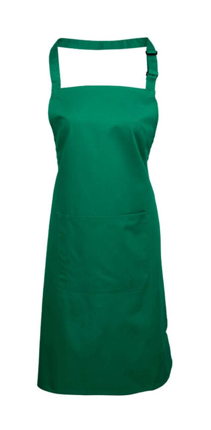 'COLOURS COLLECTION’ BIB APRON WITH POCKET - Emerald - Main