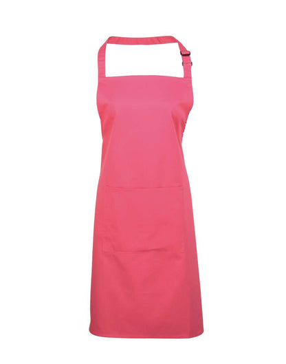 'COLOURS COLLECTION’ BIB APRON WITH POCKET - Fuchsia - Main