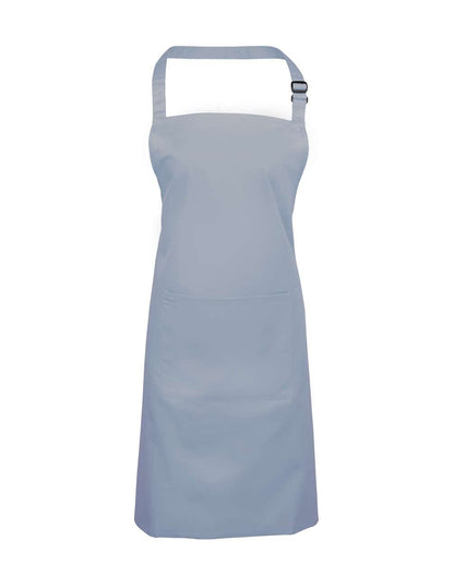 'COLOURS COLLECTION’ BIB APRON WITH POCKET - Light Blue - Main