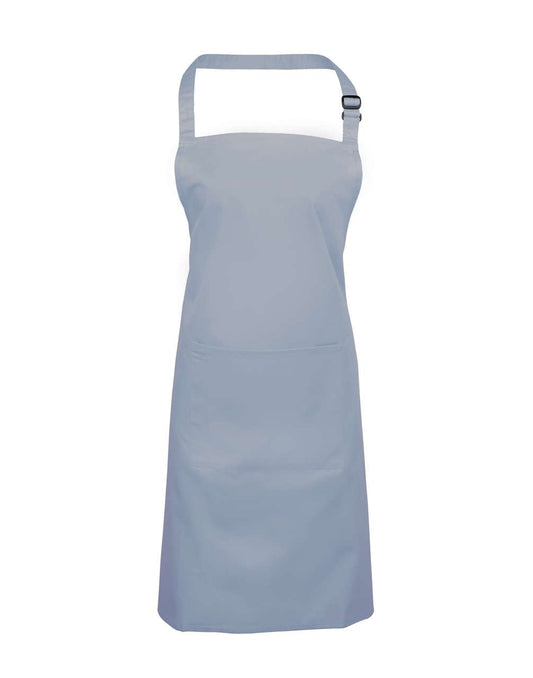 'COLOURS COLLECTION’ BIB APRON WITH POCKET - Light Blue - Main