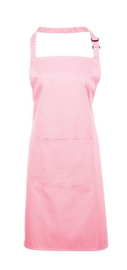 'COLOURS COLLECTION’ BIB APRON WITH POCKET - Pink - Main